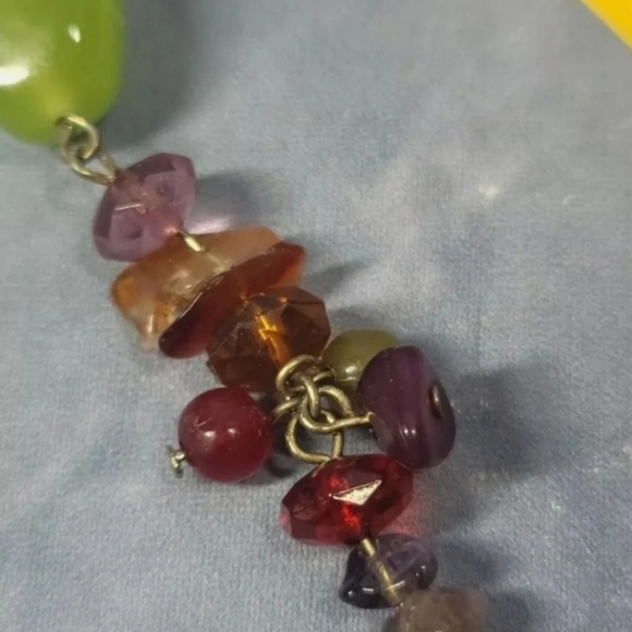 Vintage VCLM *Signed* Beaded Necklace.With clusters of beads, Fashion - Picture 9 of 10